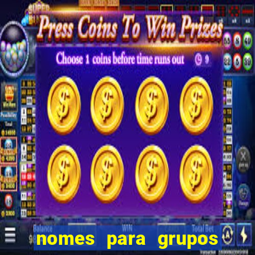 nomes para grupos de loteria no zap